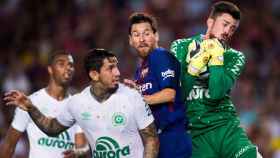 Una imagen del partido entre el Barça y el Chapecoense / EFE