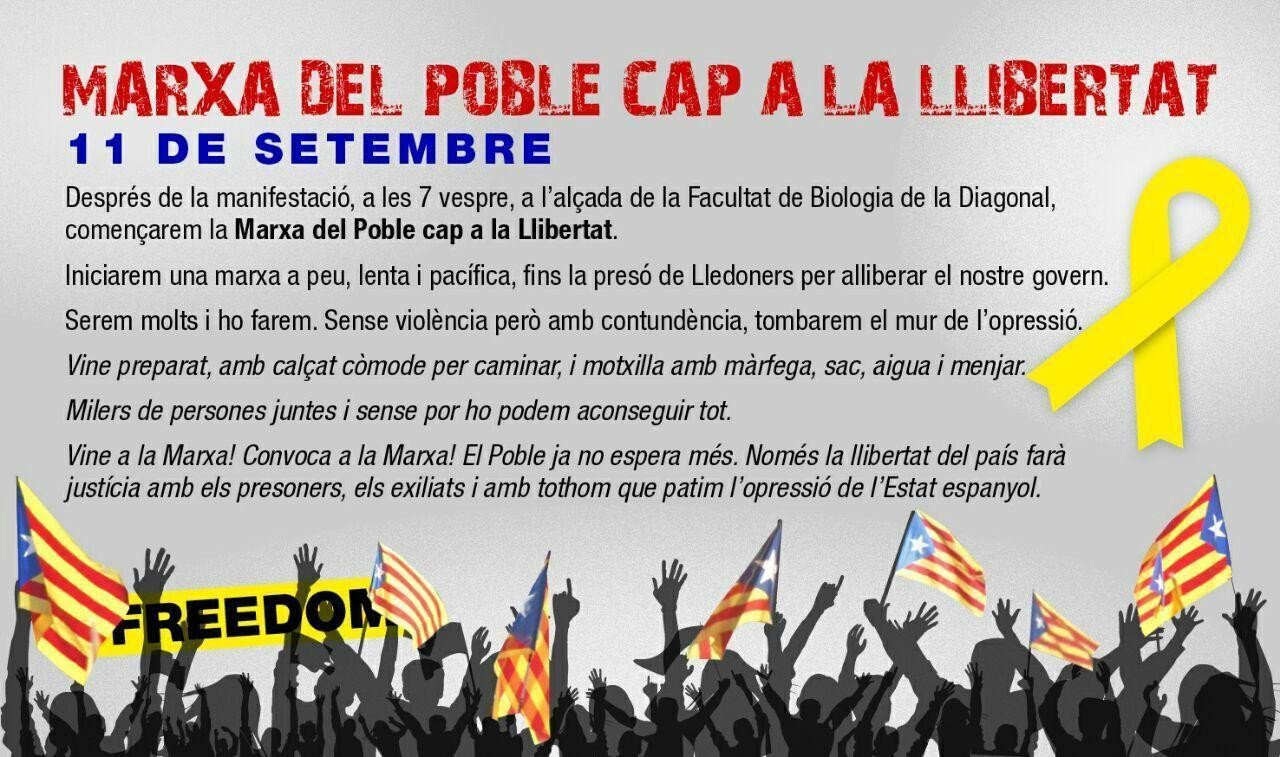 Cartel 'Marxa del poble cap a la llibertat'