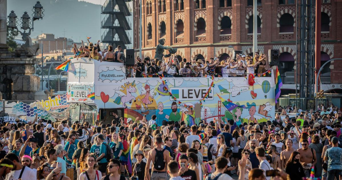 Una manifestación del Pride Barcelona en una edición anterior del Orgullo LGTBI / EP