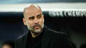 Pep Guardiola durante un partido del Manchester City / EP