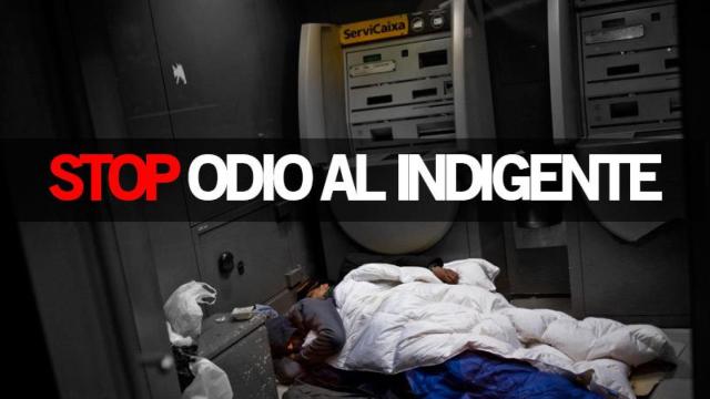 Un joven barcelonés agredió a un indigente que dormía en el interior de un cajero situado en el barrio de Gràcia.