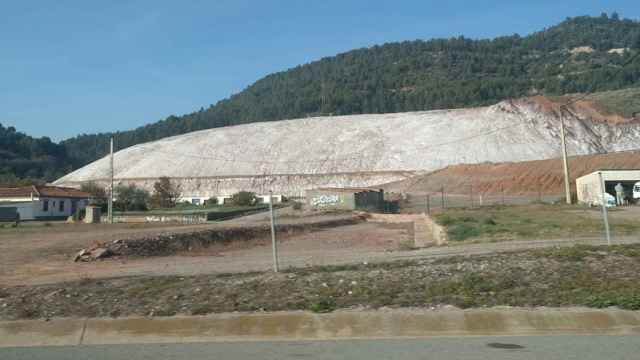 Depósito del Cogulló de residuos de las minas de Iberpotash en Sallent (Barcelona)
