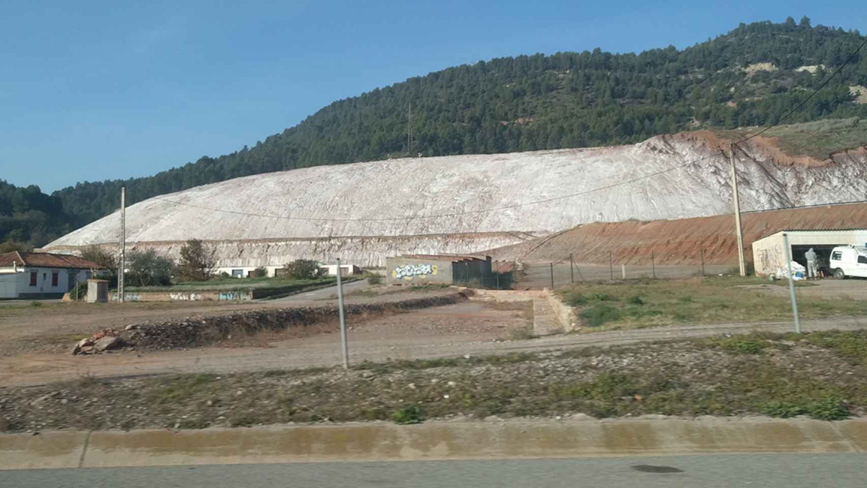Depósito de residuos de la mina de Iberpotash en Sallent