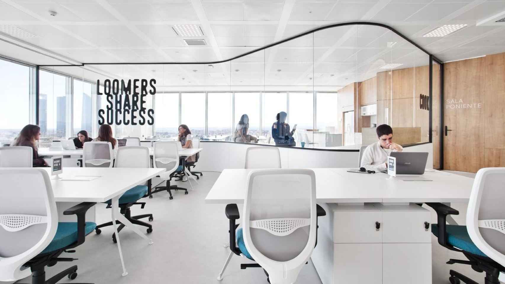 Un espacio de 'coworking' de Loom, filial de Merlin, en Madrid / EUROPA PRESS