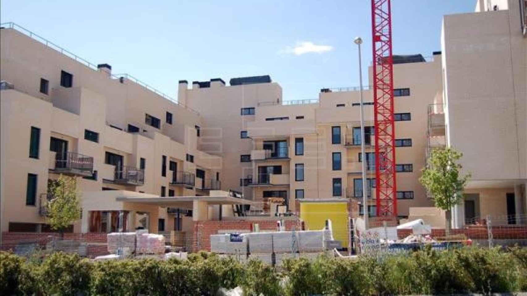 Imagen de una nueva promoción residencial en la localidad madrileña de Valdedebas / EFE