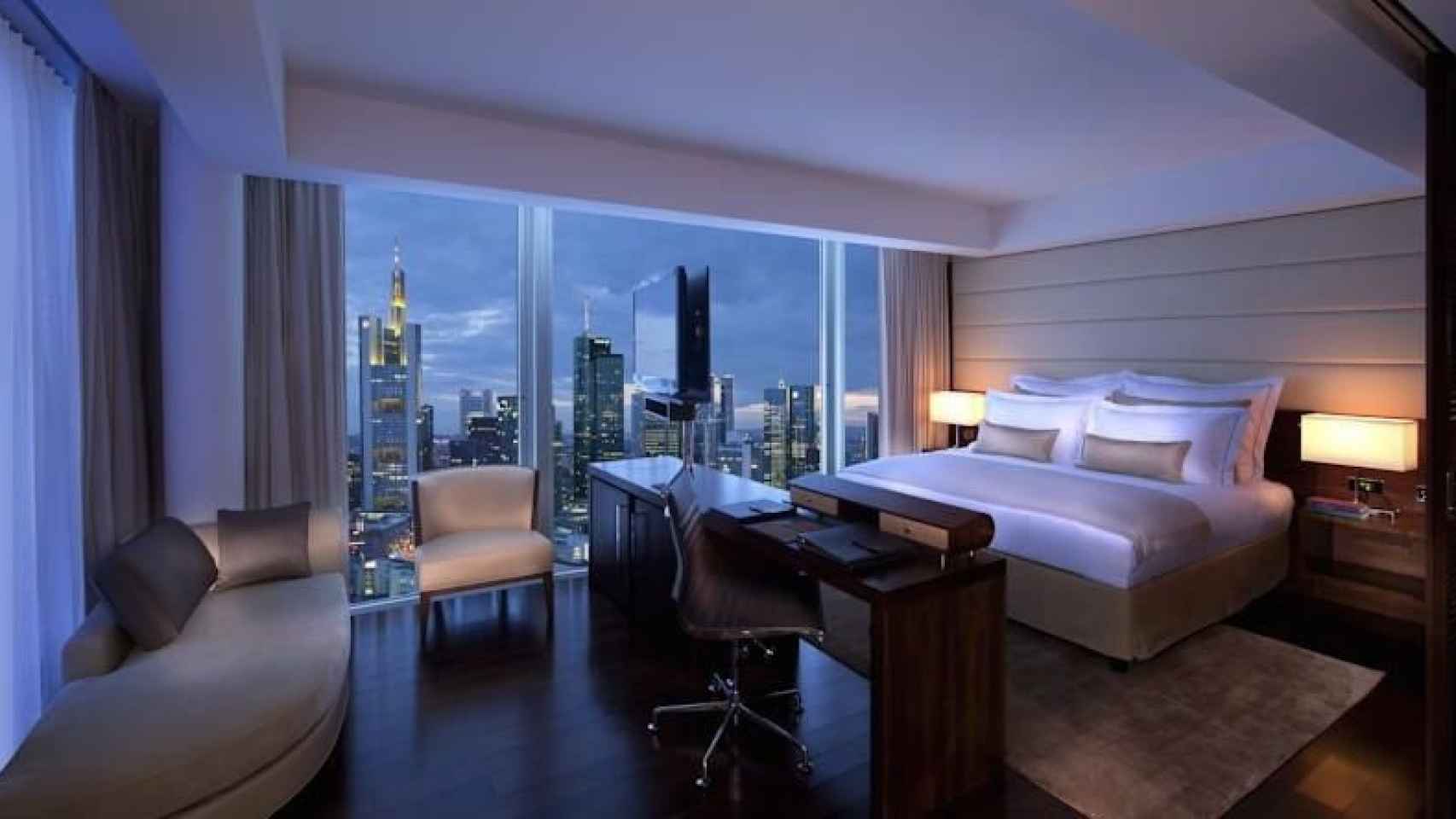 Un suite del hotel Jumeirah, en Frankfurt, Alemania.