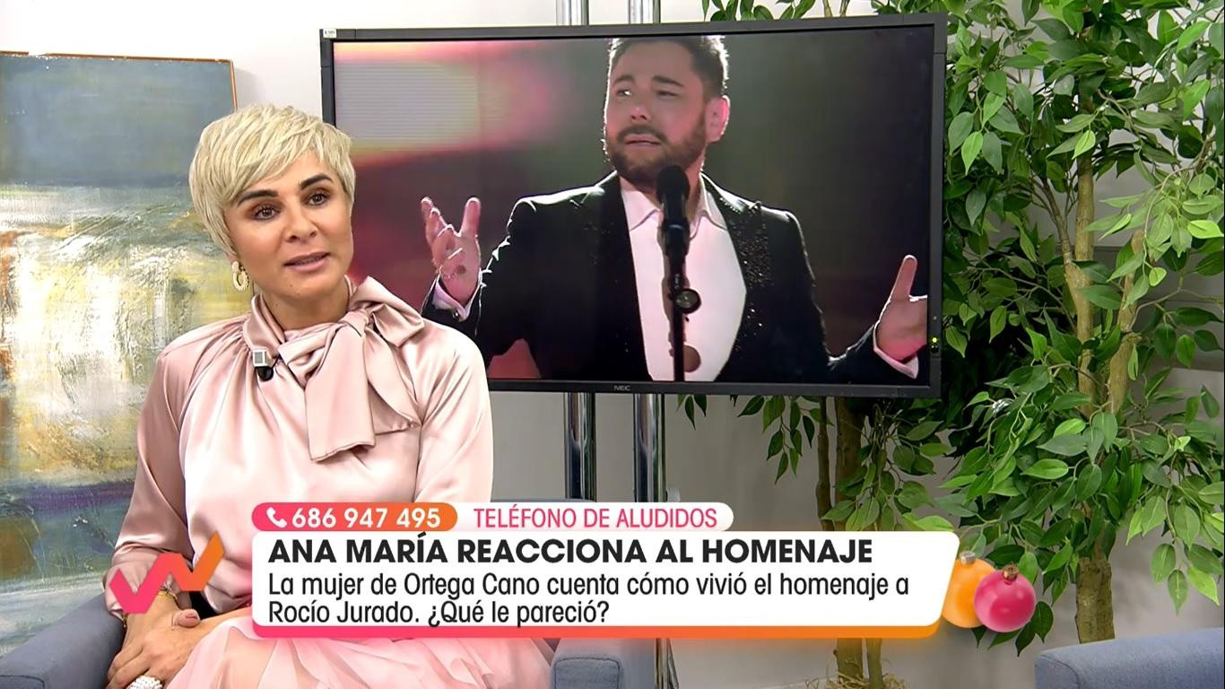 Ana María Aldón en su casa / MEDIASET