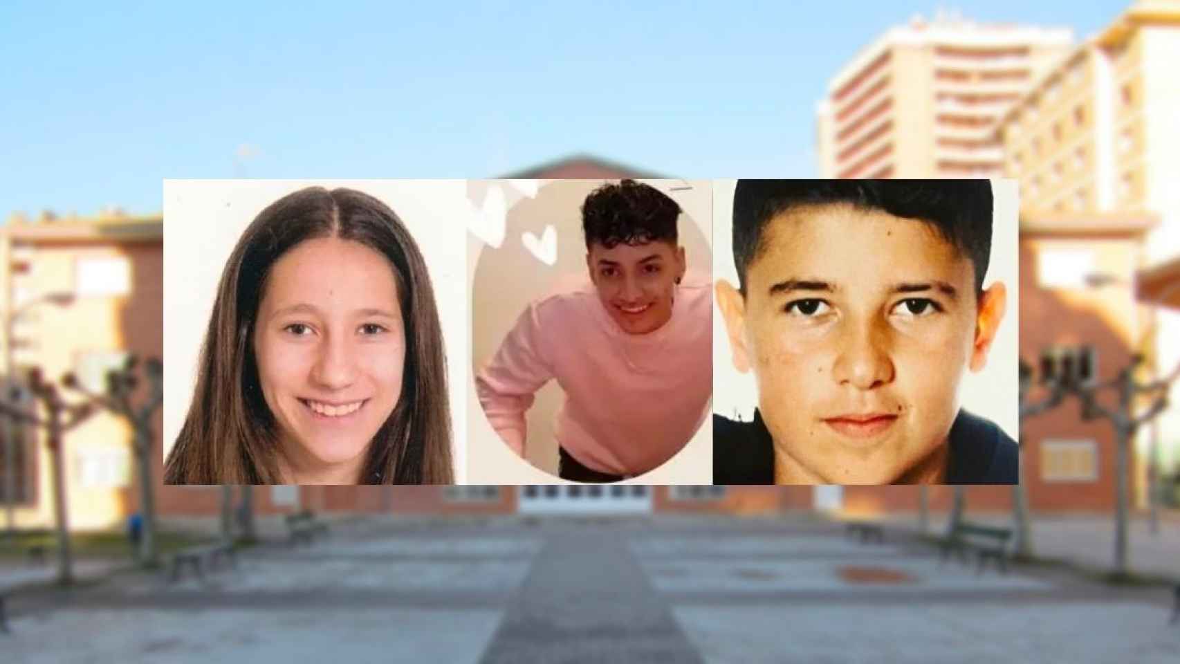 Claudia, Esteban y Álex, los menores fallecidos