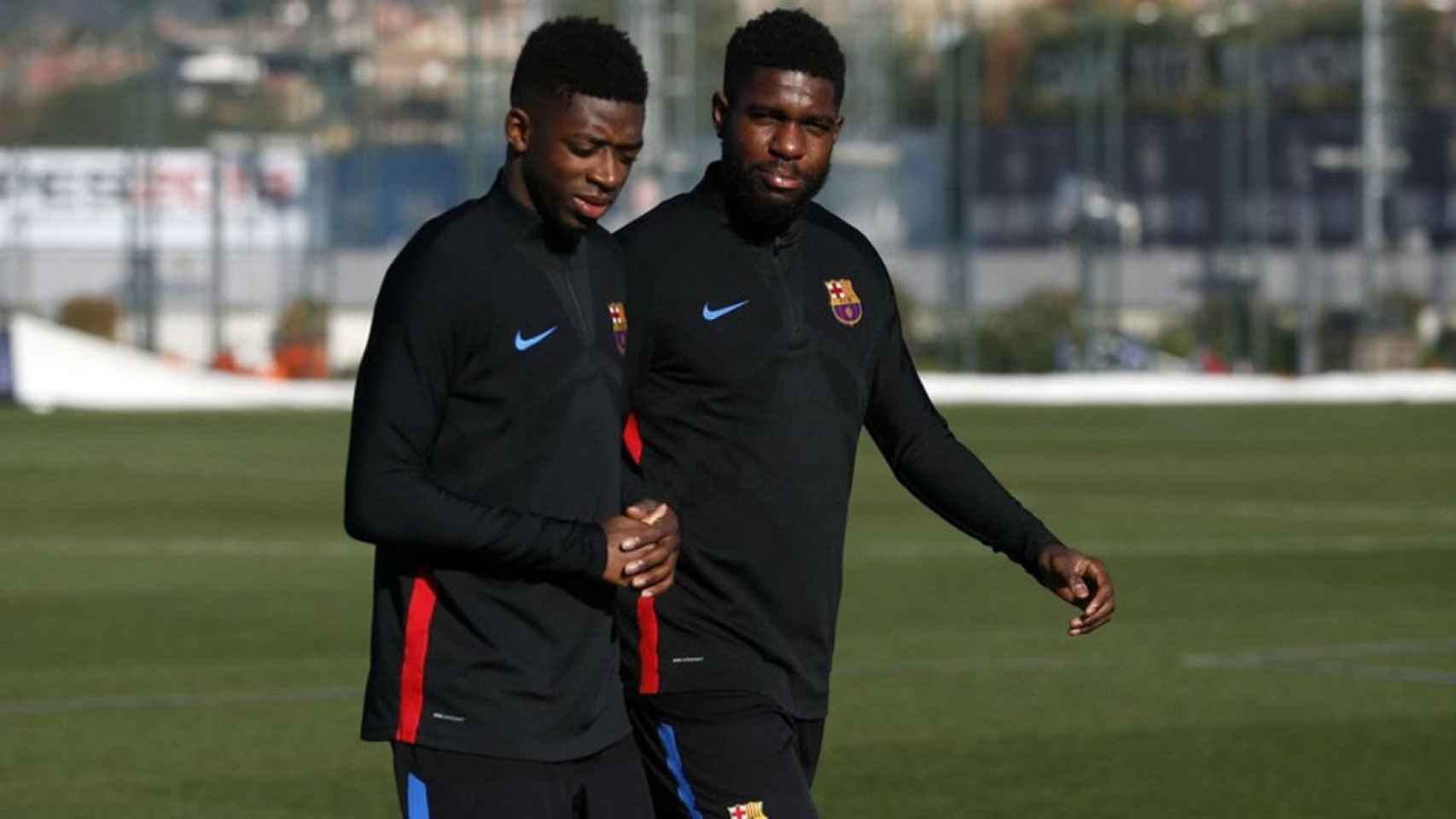 Una foto de archivo de Umtiti y Dembelé en el Barça, como niños / EFE