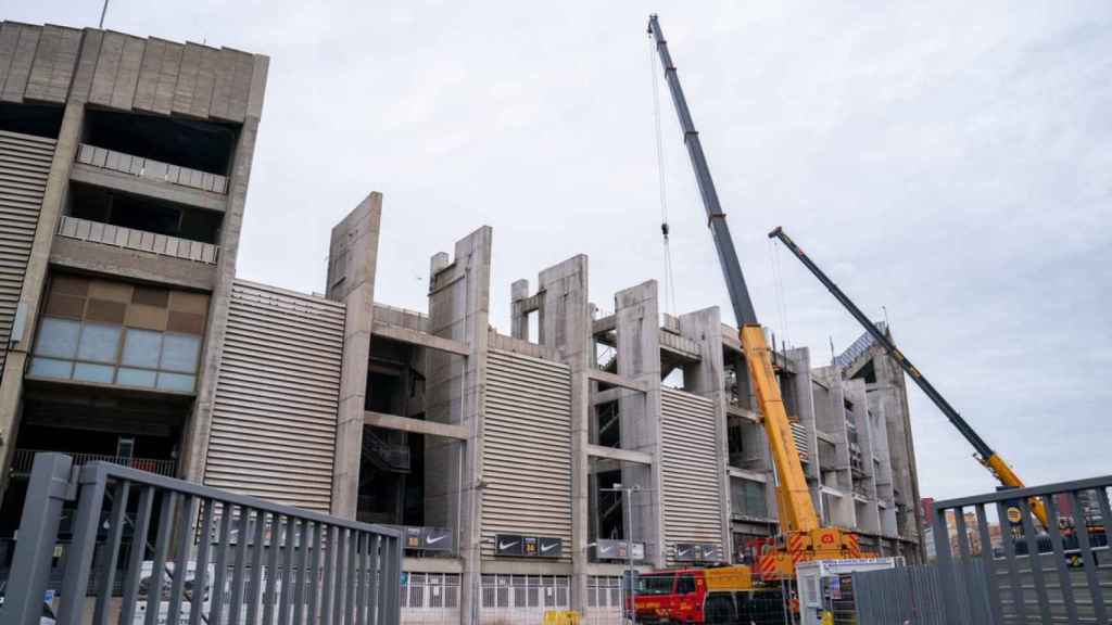 Avanzan las obras de forma del Camp Nou / FCB