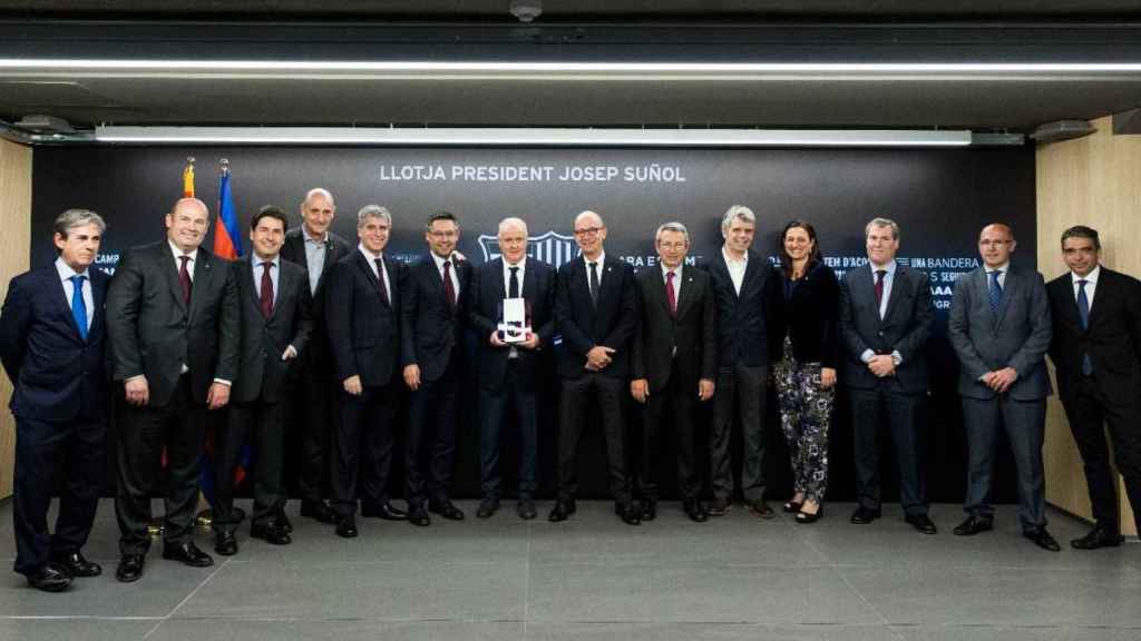 La junta directiva del Barça posando en una imagen de archivo / Redes