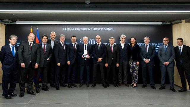 La junta directiva del Barça posando en una imagen de archivo / Redes