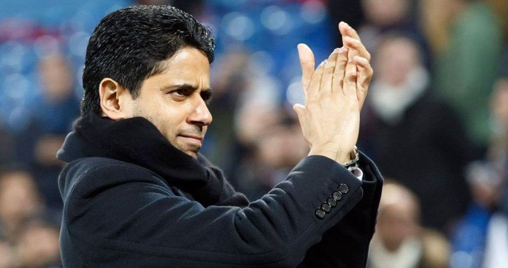 Nasser Al Khelaifi, el presidente del PSG que se enfrentó al Barça / EFE