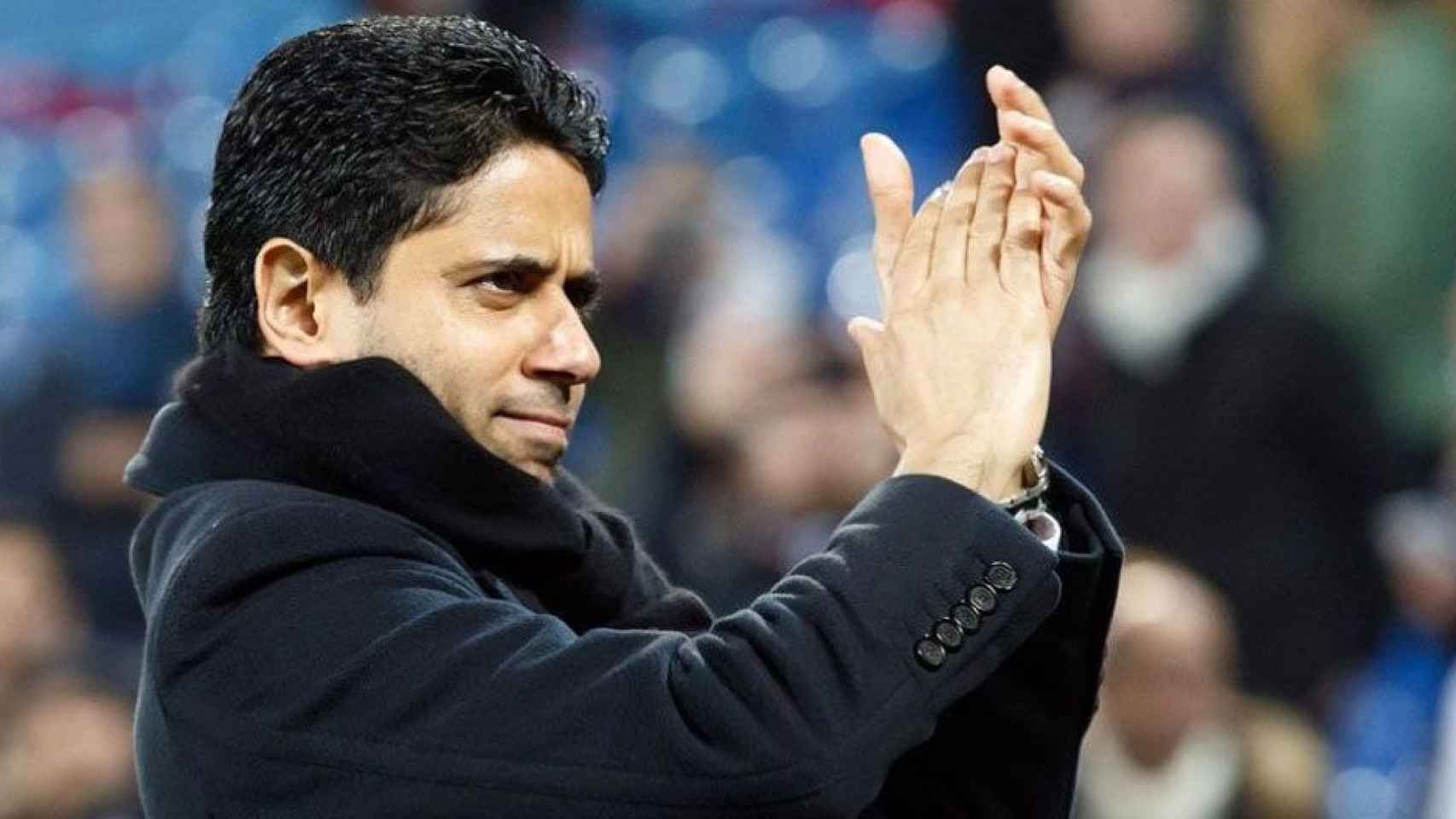 Nasser Al Khelaifi, el presidente del PSG que se enfrentó al Barça / EFE