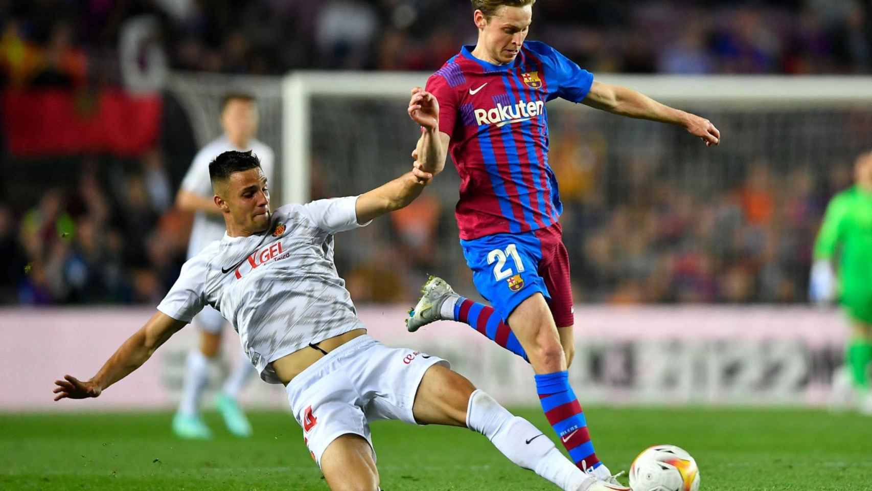 De Jong durante el Barça-Mallorca / REDES