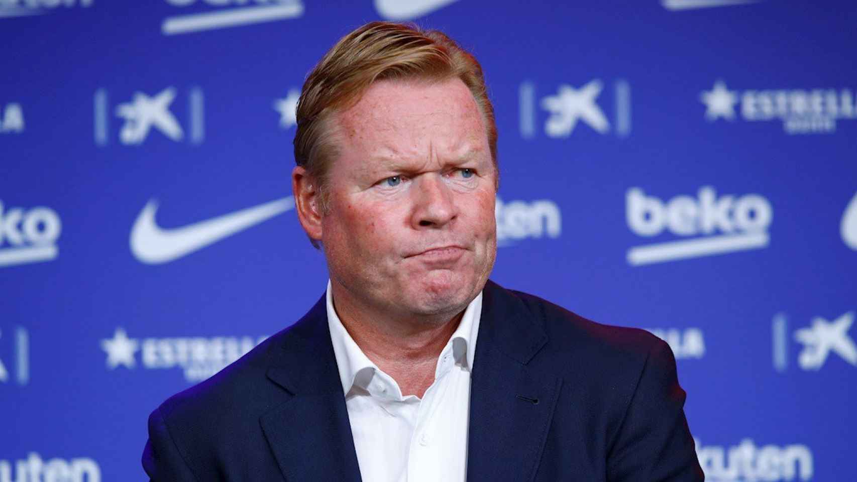 Ronald Koeman en su presentación como técnico del Barça / EFE