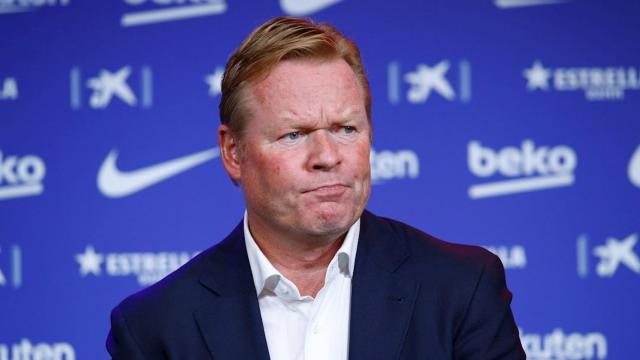 Ronald Koeman en su presentación como técnico del Barça / EFE