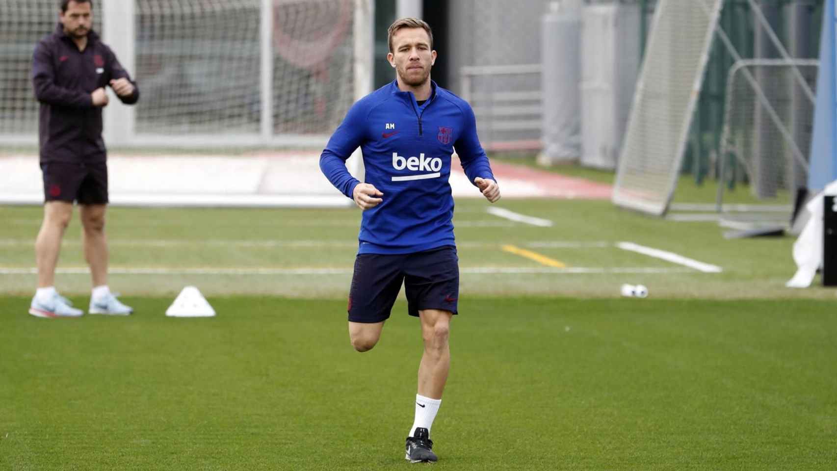 Arthur, en un entrenamiento | FCB