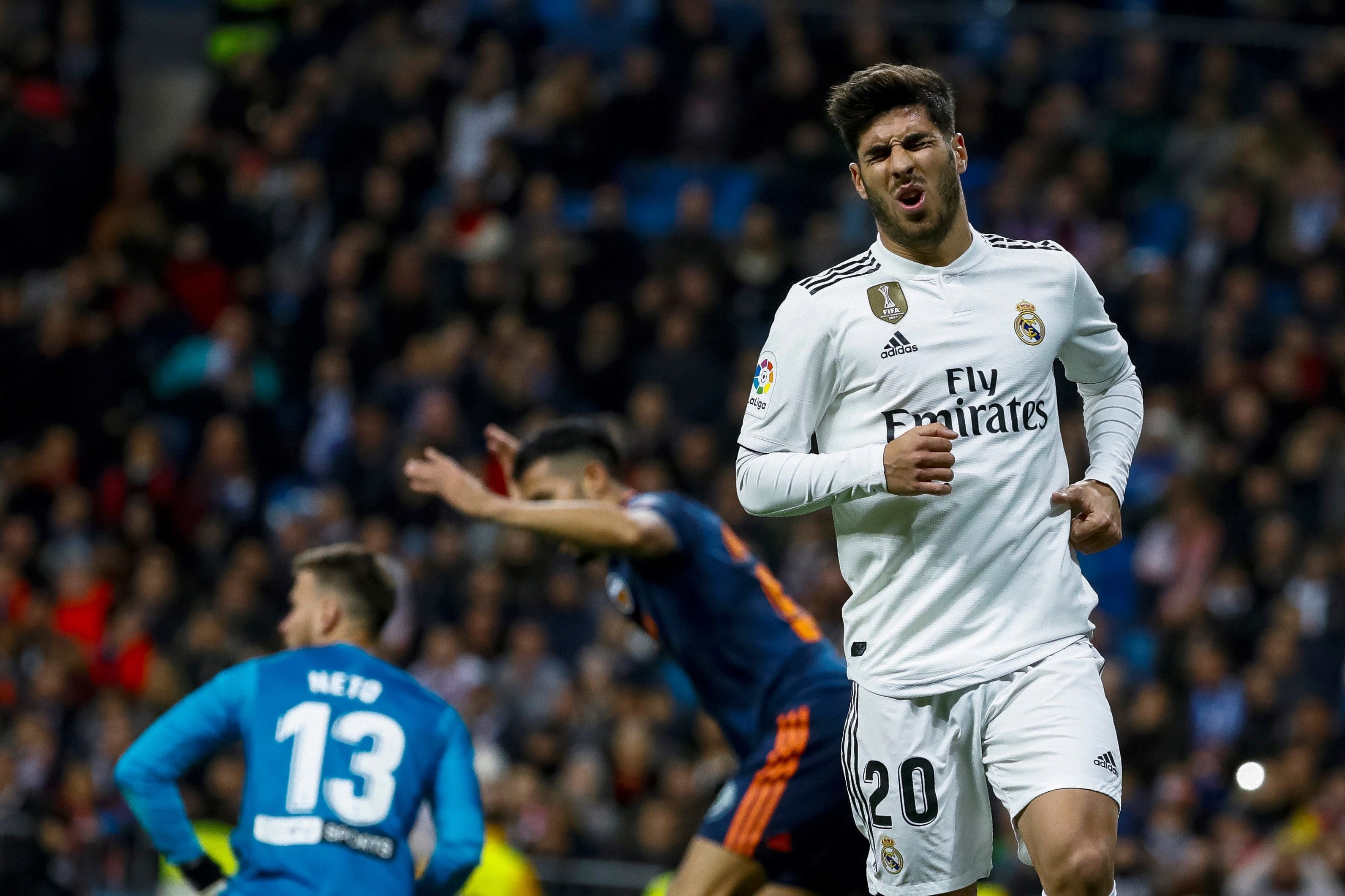 Marco Asensio se lamenta de una ocasión / EFE