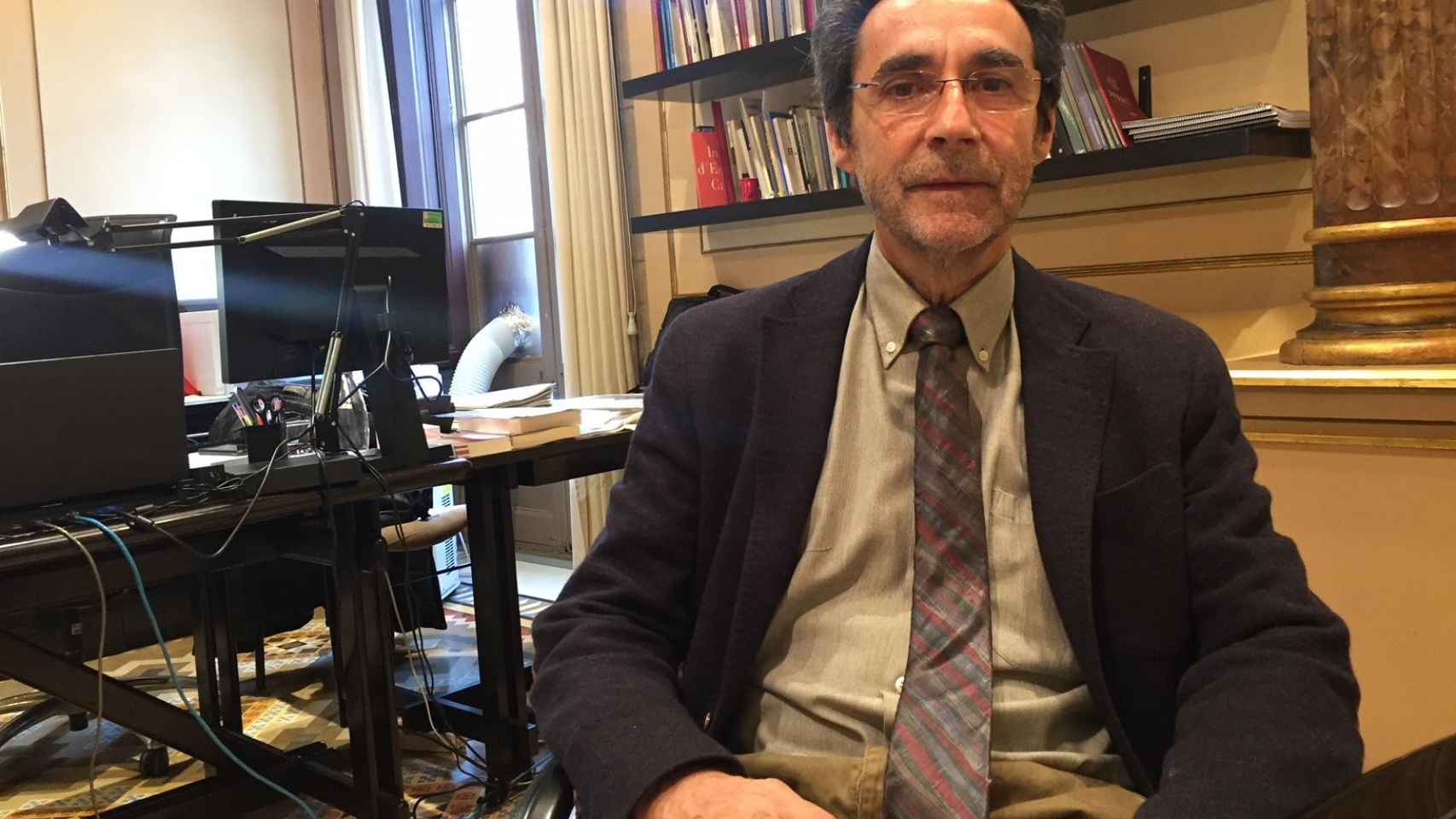 El director del Institut d'Estudis de l'Autogovern, Ferran Requejo, en la entrevista con 'Crónica Global' / CG