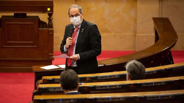 El presidente de la Generalitat, Quim Torra, en el Parlament / EP