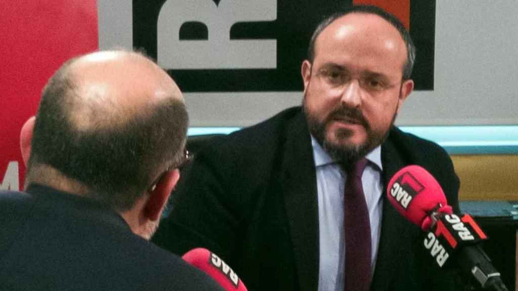 El presidente del PPC, Alejandro Fernández, en RAC1