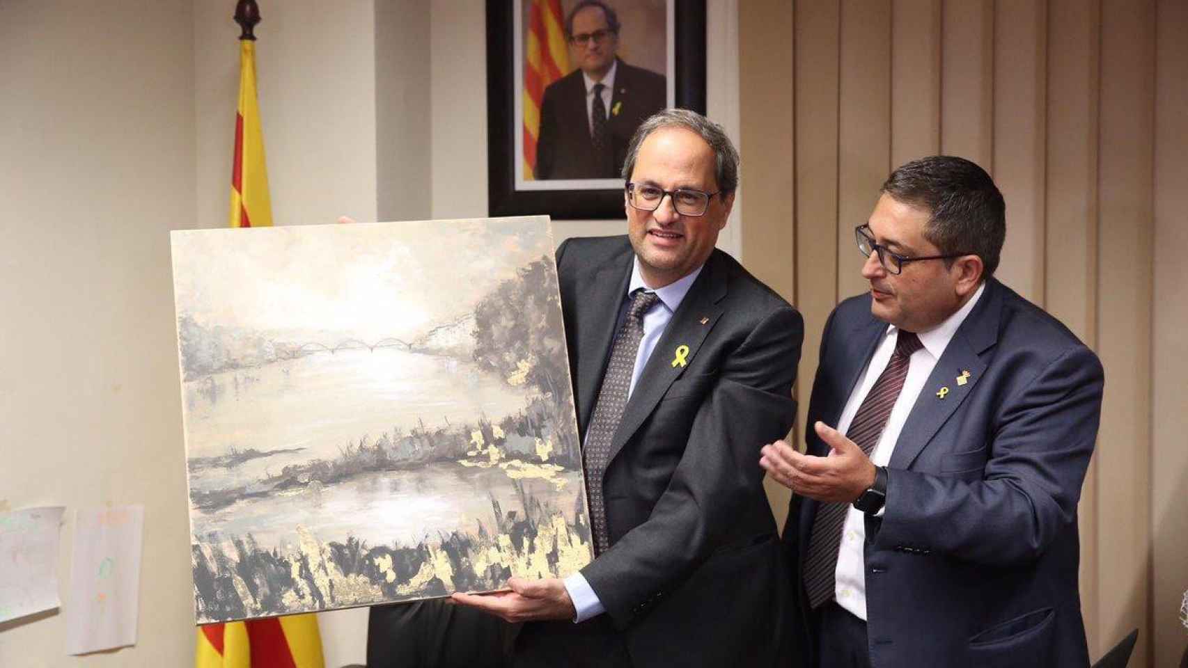 Quim Torra, durante un acto en Móra d’Ebre / @QuimTorraiPla