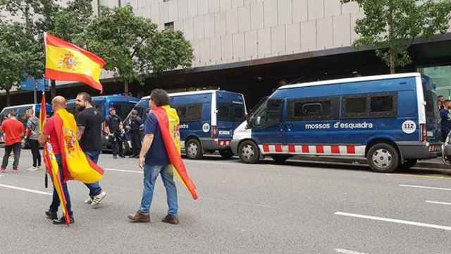 Dispositivo de los Mossos d'Esquadra con motivo de la manifestación del 12-O / FACEBOOK