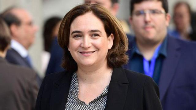 Ada Colau, alcaldesa de Barcelona, en una comparecencia pública anterior / EP