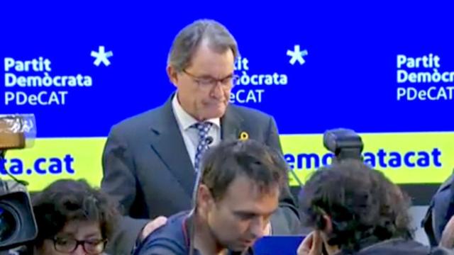 Artur Mas en la rueda de prensa de su adiós al PDeCAT / CG