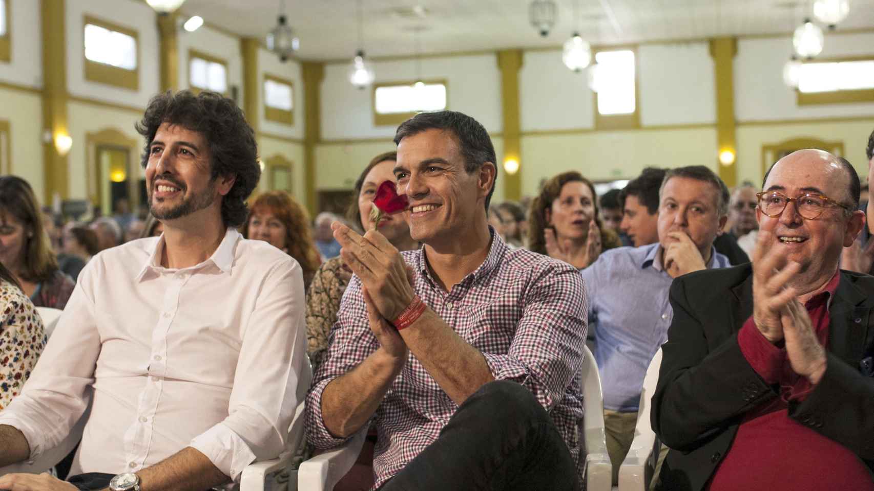 Pedro Sánchez en un acto de su campaña celebrado ayer en Jerez / EFE