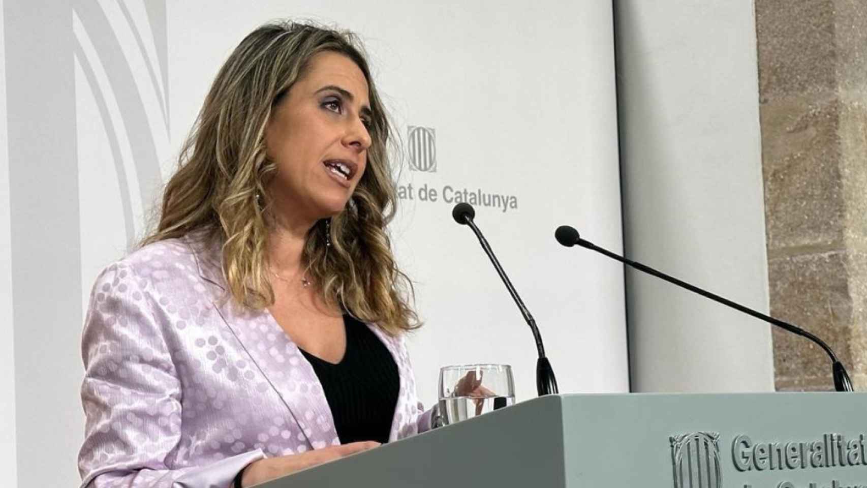 La portavoz del Govern, Patrícia Plaja, en una rueda de prensa tras el 'consell executiu' / EUROPA PRESS