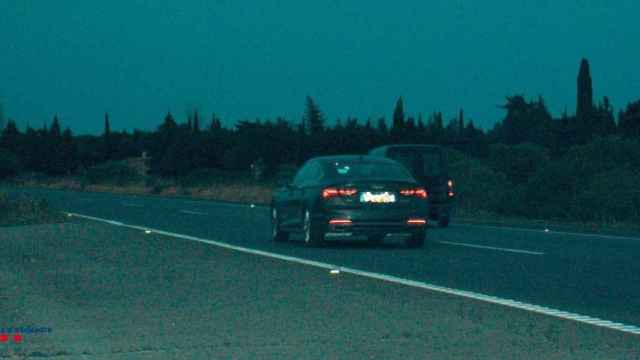 Imagen del Audi cazado a una velocidad de 218 km/h en la AP-7 / MOSSOS D'ESQUADRA