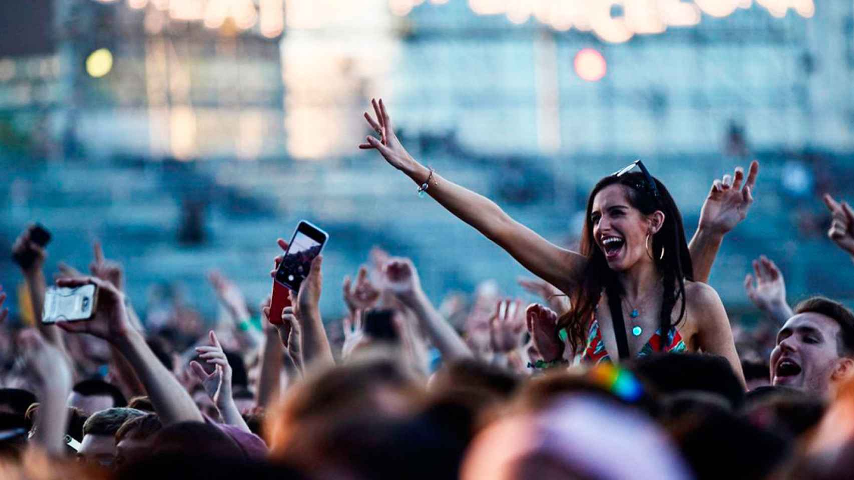 Imagen de una asistente a una edición pasada del Primavera Sound / EFE