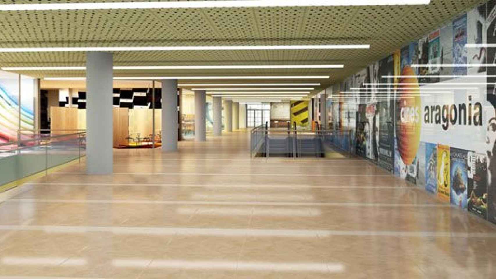 Imagen del interior del centro comercial Aragonia, en Zaragoza