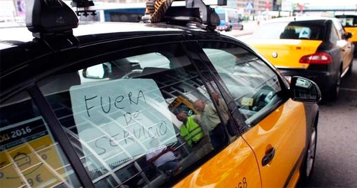 huelga taxistas porque motivos que piden