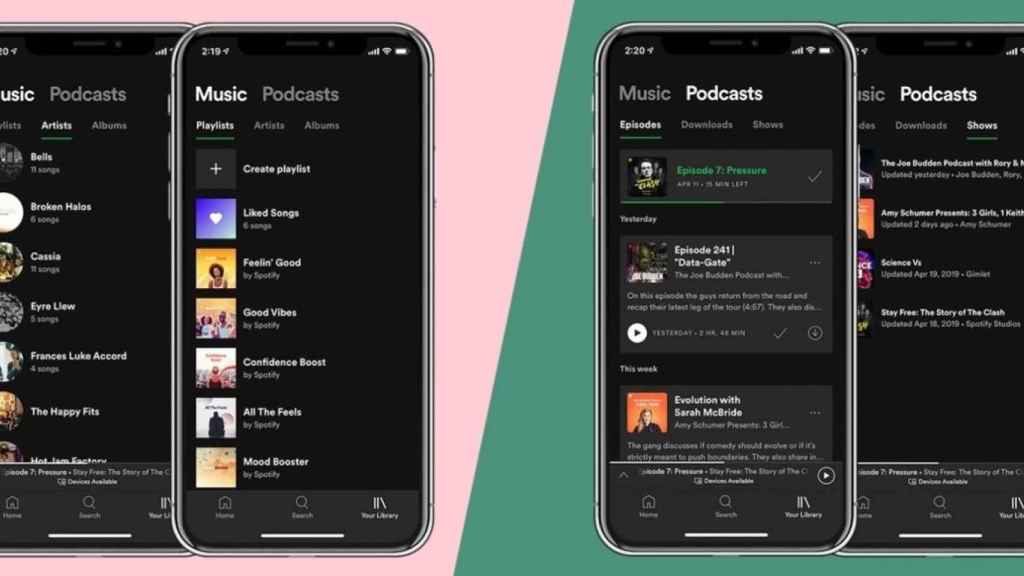 Spotify une la música y los podcasts en una misma pantalla para los usuarios Premium / Europa Press