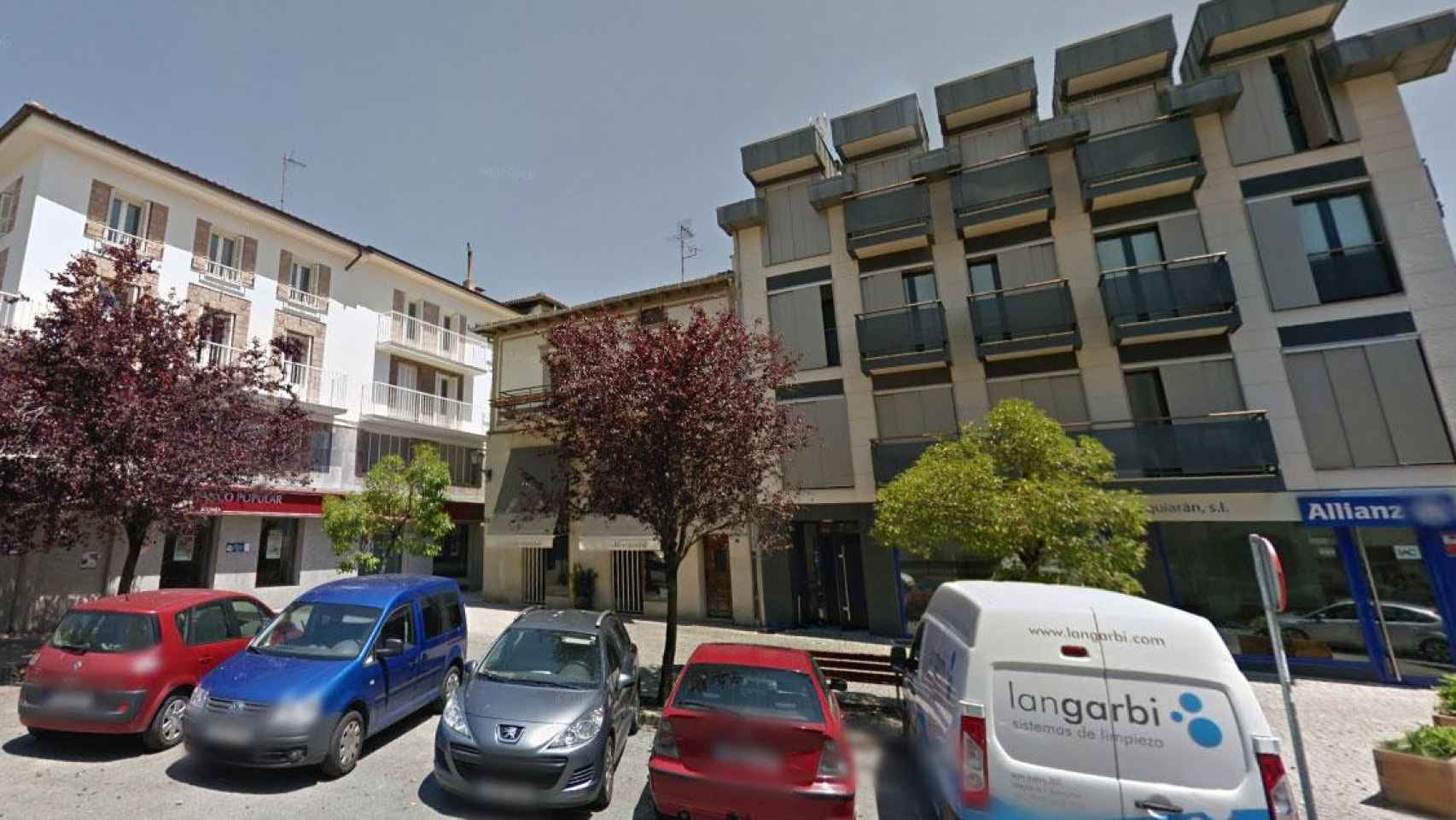 Calle García Ximénezen Alsasua, donde habría tenido lugar la agresión al agente de la Guardia Civil / GOOGLE MAPS