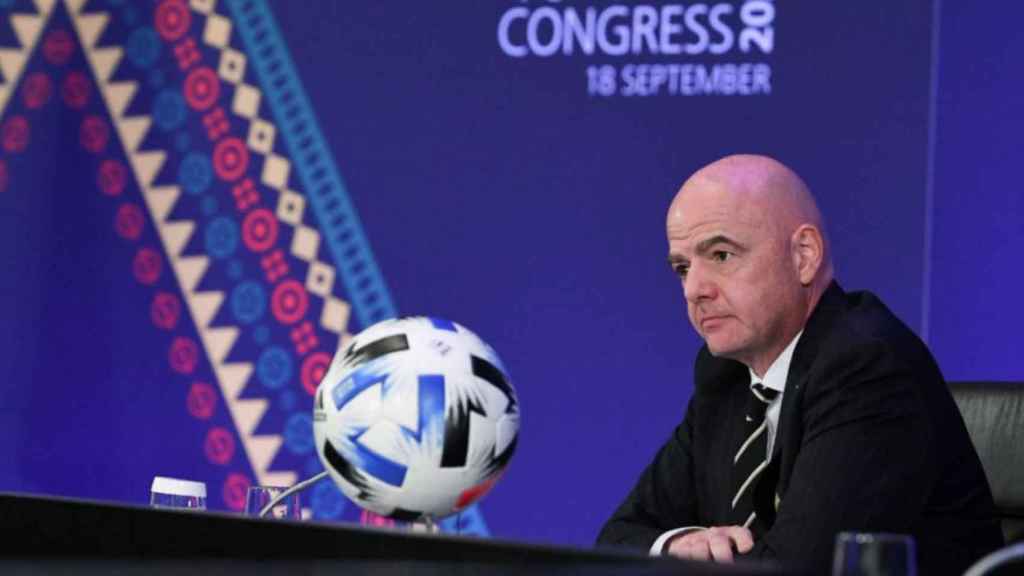 Gianni Infantino en un acto de la FIFA