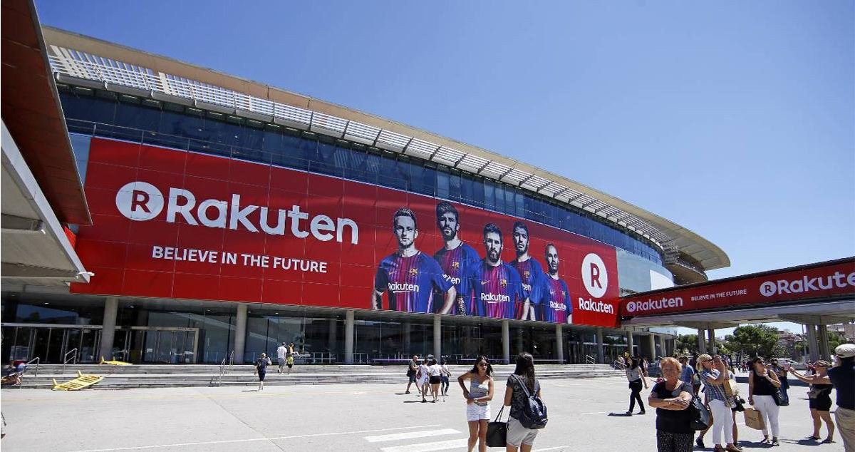 Rakuten en el Camp Nou / FC Barcelona