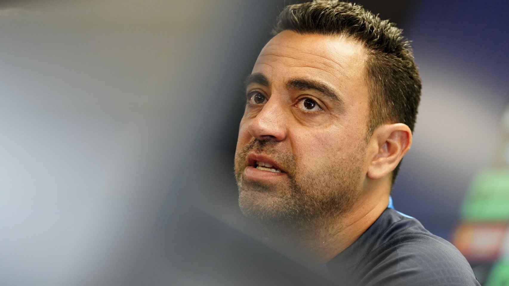 Xavi Hernández, durante una rueda de prensa en la Ciutat Esportiva / EFE