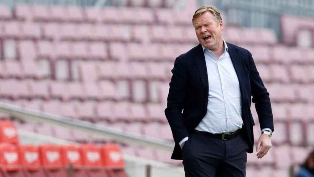 Koeman, en un partido del Barça de la temporada anterior / EFE