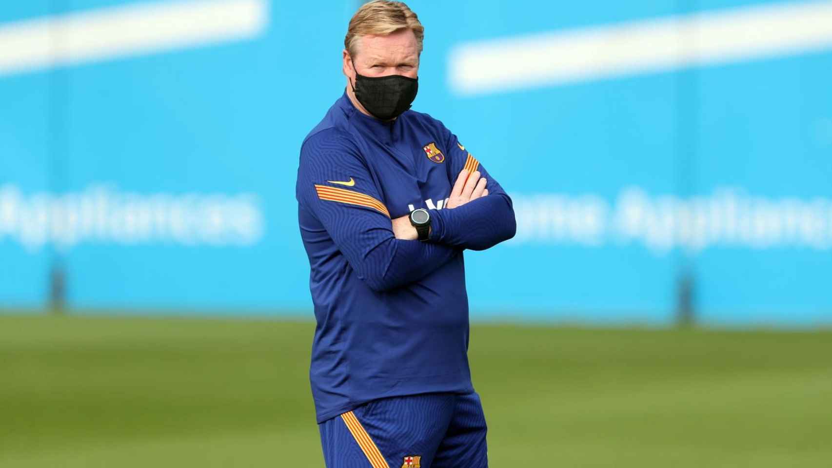 Ronald Koeman en un entrenamiento del Barça / FC Barcelona