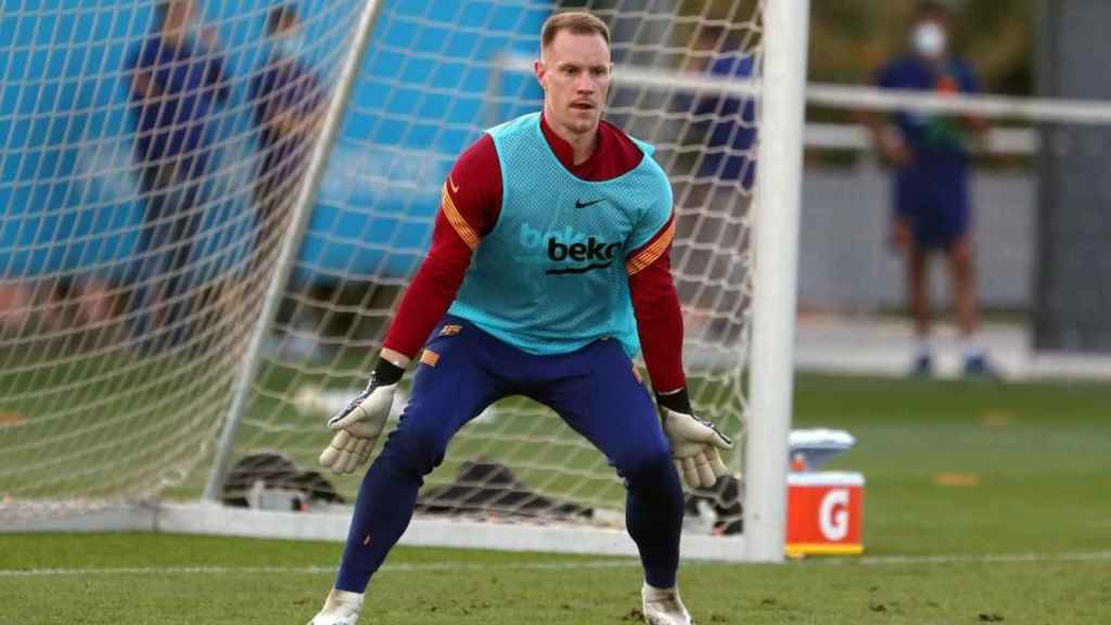 Marc André Ter Stegen en un entrenamiento / FCB