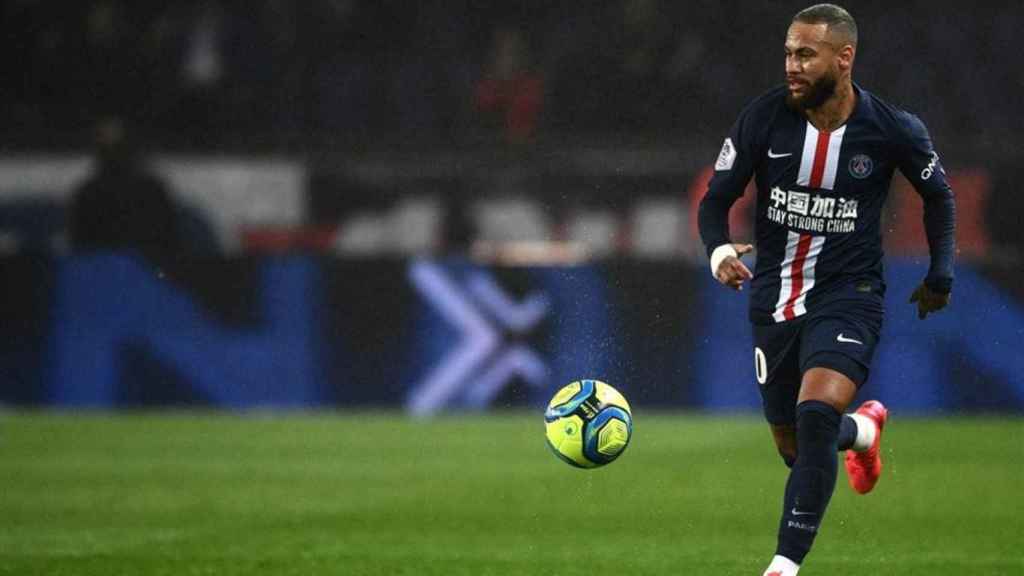 Neymar Junior jugando contra el Olympique de Lyon / EFE