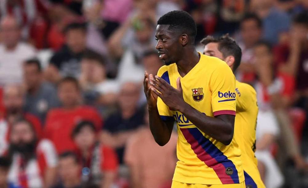 Una foto de Ousmané Dembelé durante el partido ante el Athletic Club / EFE