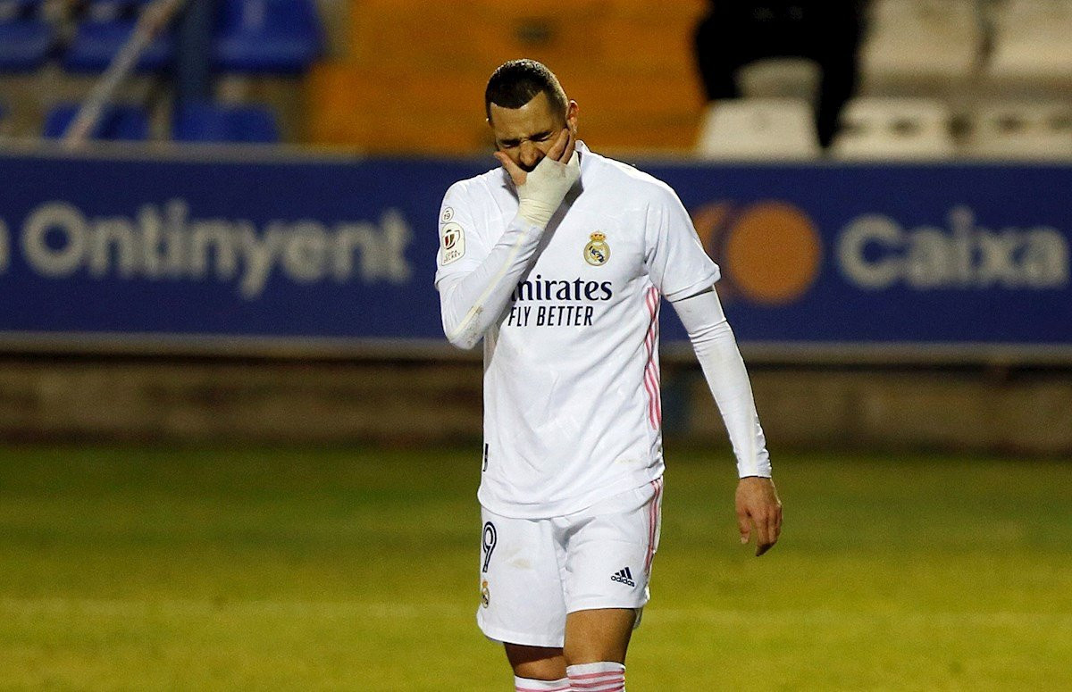 Benzema contra el Alcoyano / EFE