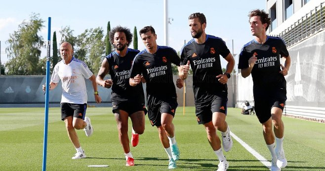 Primera sesión de pretemporada con Pintus / Real Madrid