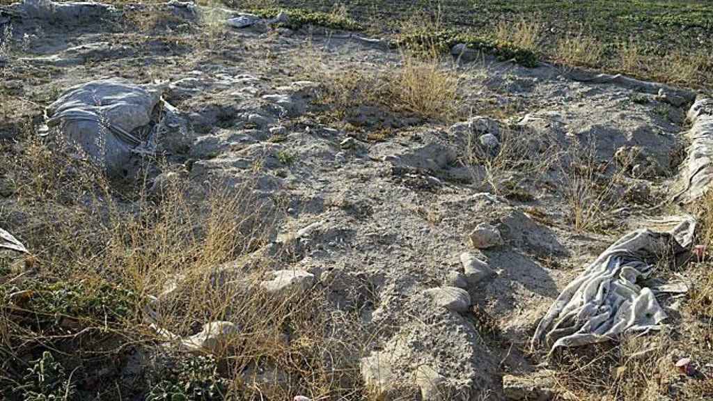 Cata de las ruinas de la ciudad romana de Caraca / YOLANDA CARDO