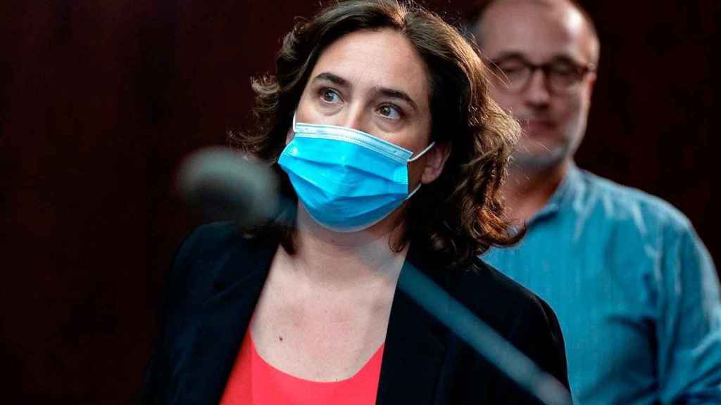 Ada Colau, alcaldesa de Barcelona, en una comparecencia pública anterior / EFE